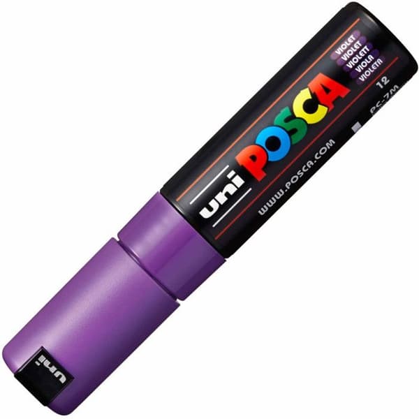 POSCA PC7M VT Lila Marker - Konisk spets - Stor - Opak
