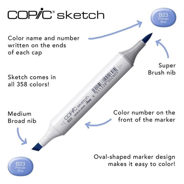Markör - Copic tuschpenna - 082419 - 21075654, nr