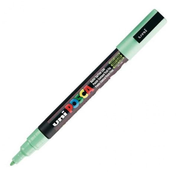 POSCA Marker Fin konisk spets Ljusgrön - Vattenbaserad färg - Linjebredd 0,9-1,3 mm