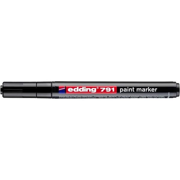 Målarkräm - EDDING - 791 - Svart - Fint spets 1-2 mm - Oföränderlig