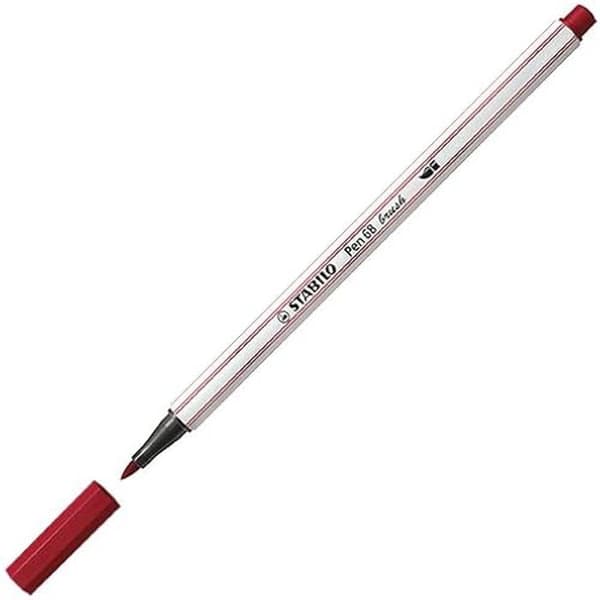STABILO 68 Brush Pen - Lila - Outplånlig - Rik mättad färg