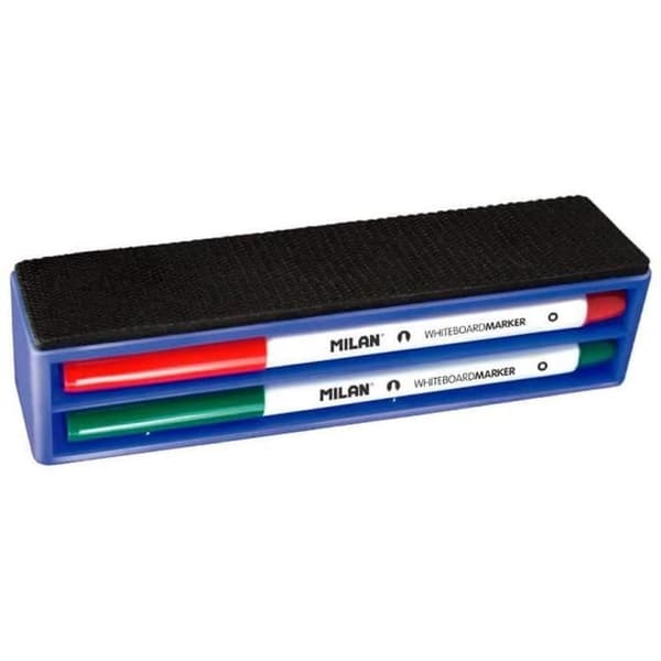 Milan magnetkort radergummi 4 markörer - BWM10402