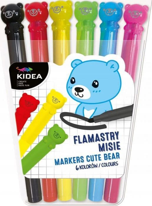 Marquer - markerpen Derform - FMI6KKA - Markörer 6 varv KIDEA BEARS DERF CASE PLAST