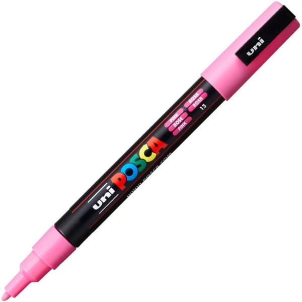 POSCA Marker - Fin konisk spets - Rosa - Opak vattenbaserad färg