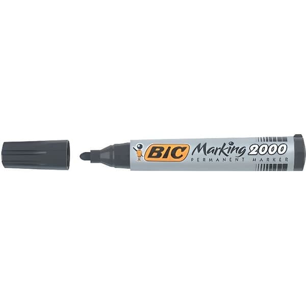 Permanent marker - BIC - Spetsig spets - Svart - Oändlig - Alkoholbaserat bläck
