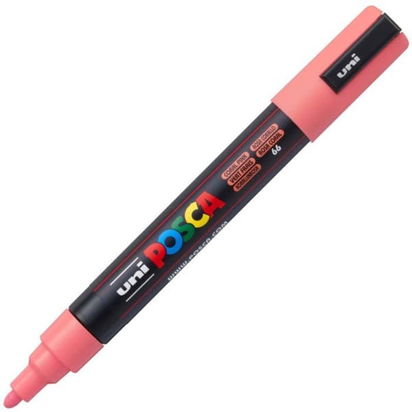 Posca Marker - Medium Bullet Tip - Korall - Posca Rose