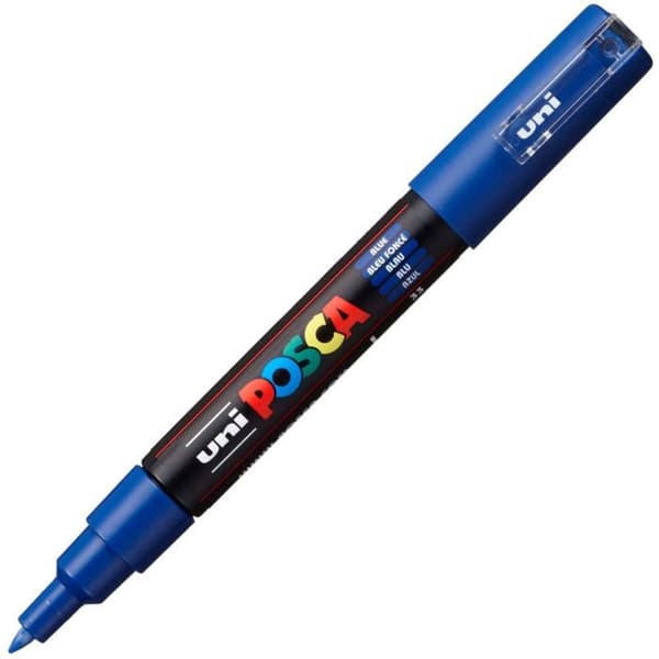 MÖRKBLÅ MARKER EXTRA FIN TIPS 0, Blå, turkos, himmel