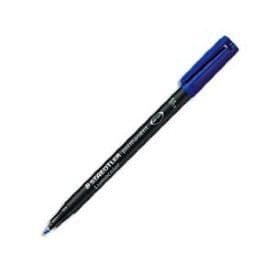 Permanent projektionsmarkör 0,6 mm blå - STAEDTLER - Paket om 10 - Outplånlig - Fin - Opak