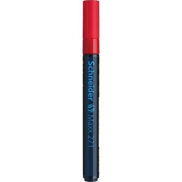 Färgmarkör - SCHNEIDER - Maxx 271 - Kulspets 1-2 mm - Röd - Opak
