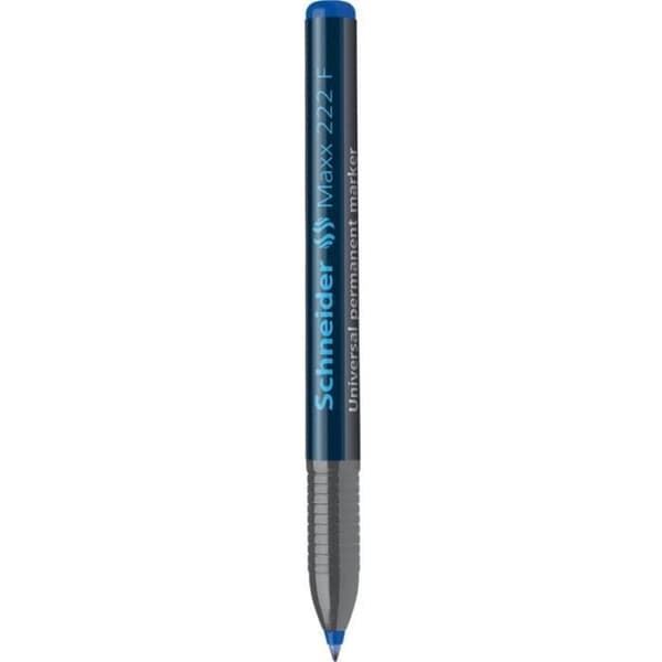 Permanent universalmarkör - SCHNEIDER - Maxx 222 - Fin (0,7 mm) - Blå - Outplånlig - Opak