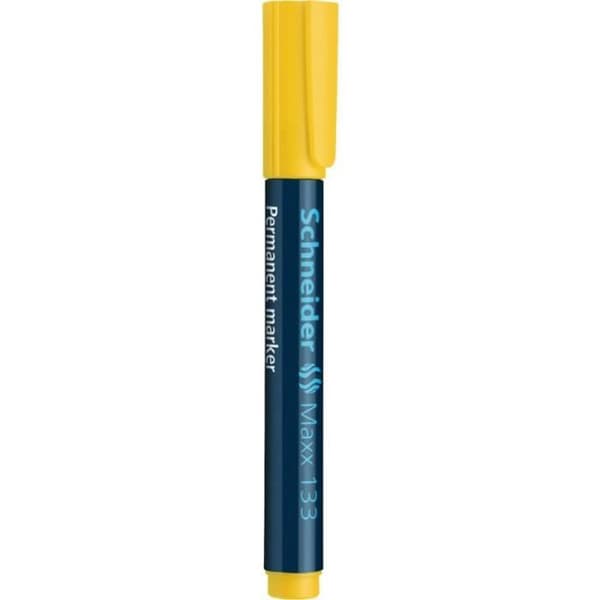 Permanent markör - SCHNEIDER - Maxx 133 - Mejselspets - 1+4 mm - Gul
