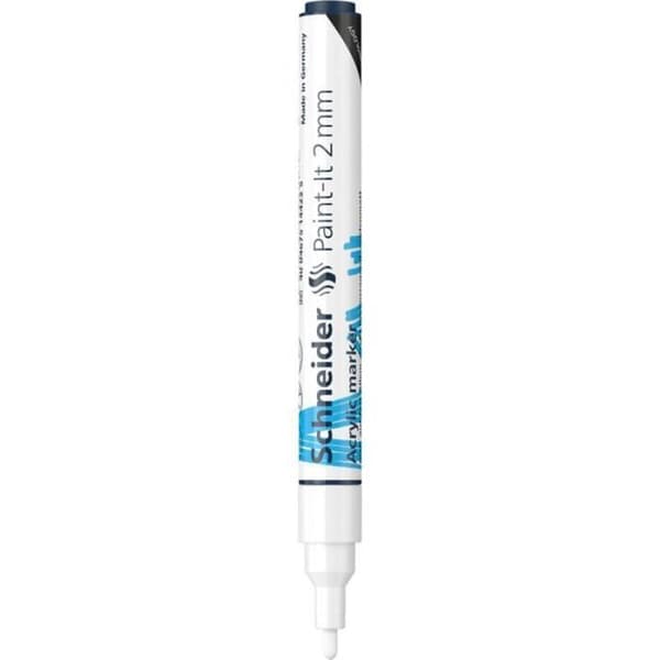 Acrylmarker - Paint-It - 310 - 2 mm - Vit - Beständig - Opaque