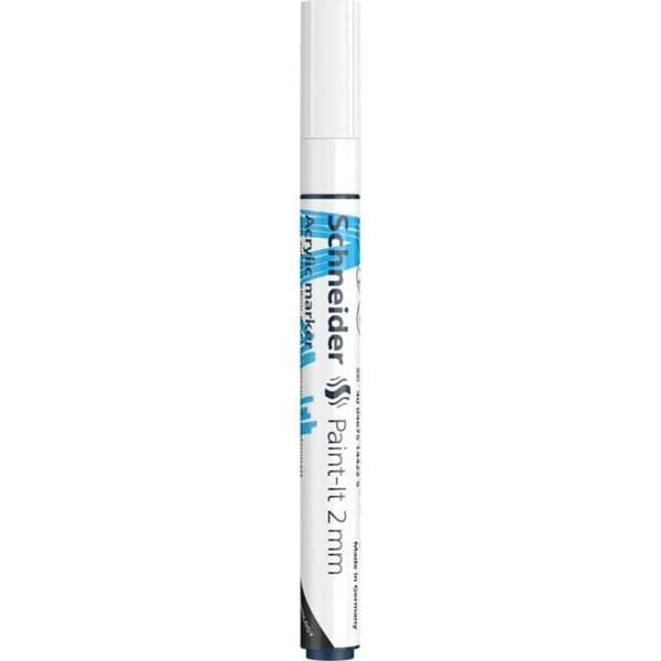 Acrylmarker - Paint-It - 310 - 2 mm - Vit - Beständig - Opaque