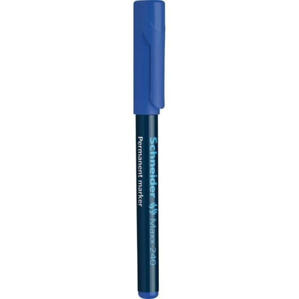 Permanent marker - SCHNEIDER - Maxx 240 - Needle tip 1-2 mm - Blue color - Indelible