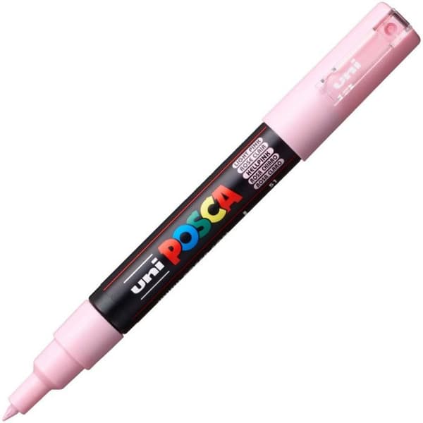 POSCA Marker Extra Fine Tip Ljusrosa - Opak - Linjebredd: 0,7 mm