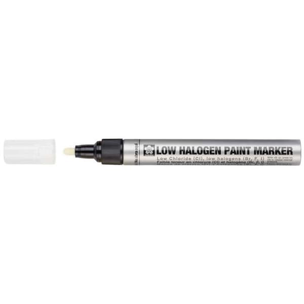 Permanent Paint Marker - SAKURA - Svart aluminiumkropp - Fiber spets - Opaque - Oföränderlig