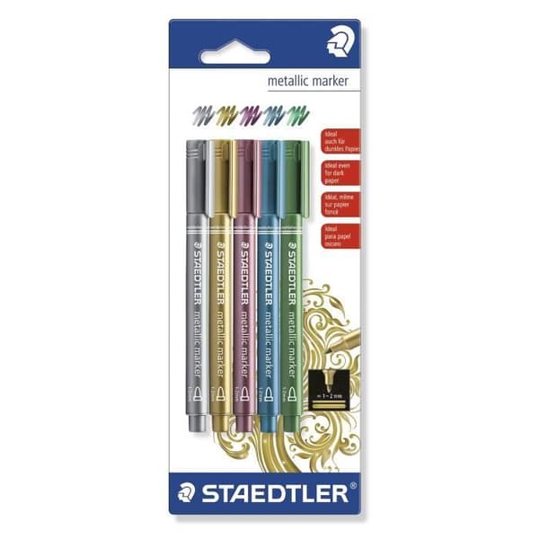 STAEDTLER 5 Metal Markers Ass 1,2 mm