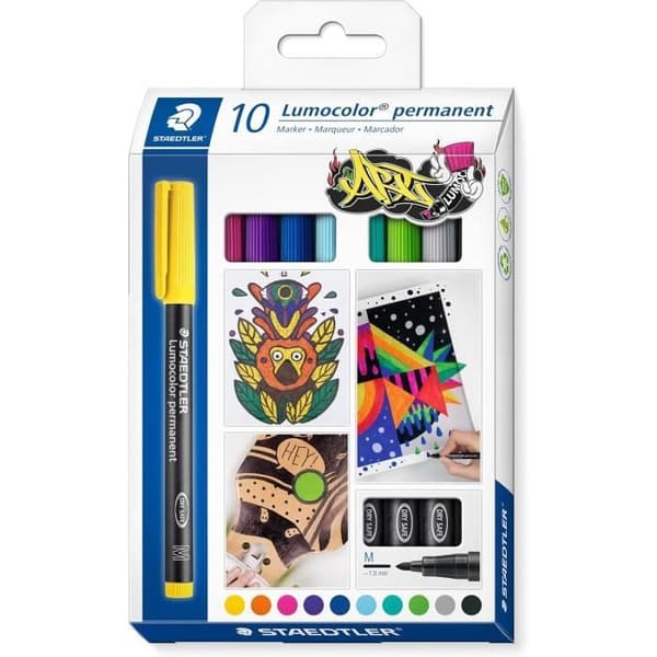 Permanent markör 317M Lumocolor - STAEDTLER - Kulspets - Opak - Outplånlig