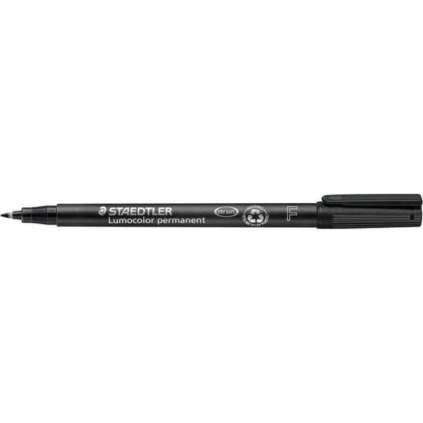Permanent markör - STAEDTLER - 318F Lumocolor - 0,6 mm kulspets - Opak - Outplånlig