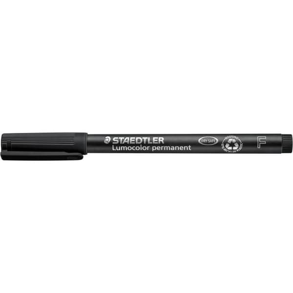 Permanent markör - STAEDTLER - 318F Lumocolor - 0,6 mm kulspets - Opak - Outplånlig