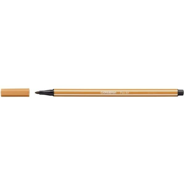 STABILO AQUACOLOR filtpenna - förpackning om 10 - mörk ockra - 1 mm spets - brun - ogenomskinlig