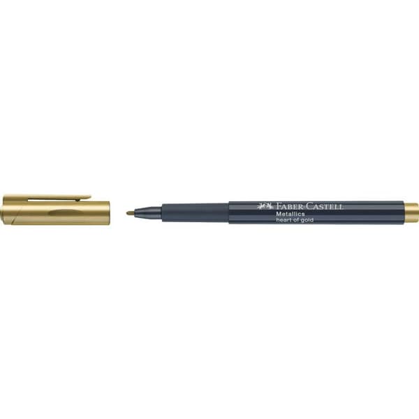 Faber-Castell Faber-Castell metallicmärken, blisterkort med 2 svarta svart svart