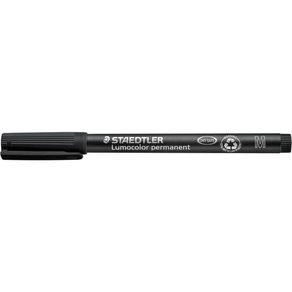 Permanent markör - STAEDTLER - 317M Lumocolor - Kulspets - Opak - Outplånlig