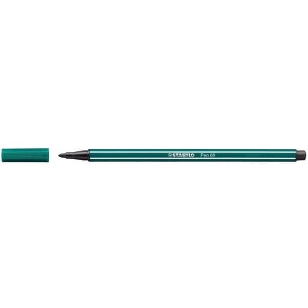 Filtpenna - STABILO - AQUACOLOR - Set om 10 - Grön, Turkos - Spets 1 mm