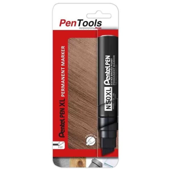 Permanent markör - PENTEL - N50XL - Mejselspets - Linjebredd 17,0 mm - Outplånligt bläck