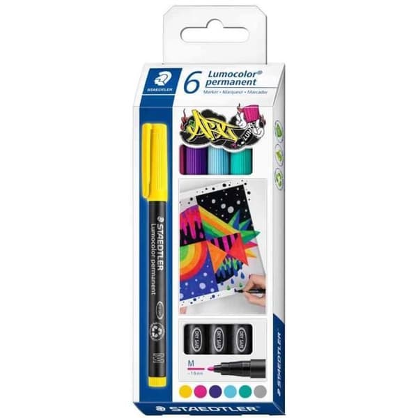 Permanent markör 317M Lumocolor - STAEDTLER - Kulspets - Opak - Outplånlig