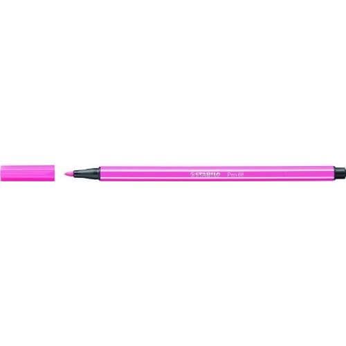 Tuschpennor - STABILO - PEN 68 - Röd Bruyère - Paket med 10 - Medium spets