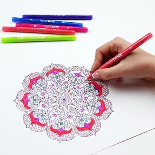 Tombow WS-PK-12P-1, Fin kulspets, Flerfärgad, 12 st.
