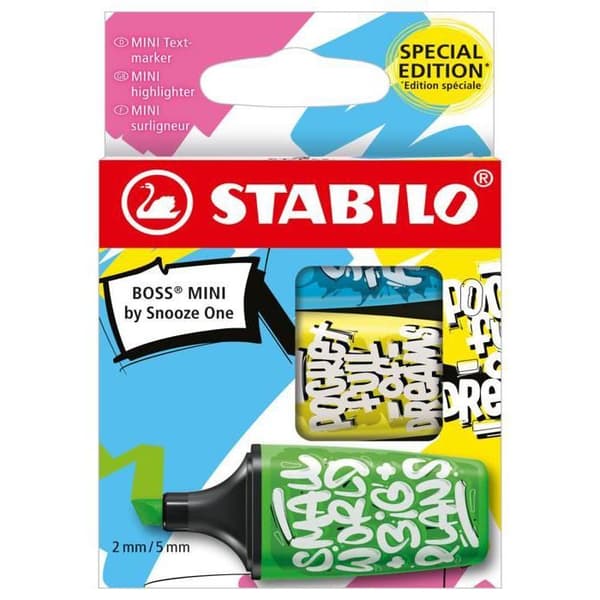 Mini höglighter Boss Sweet friends x3 - STABILO