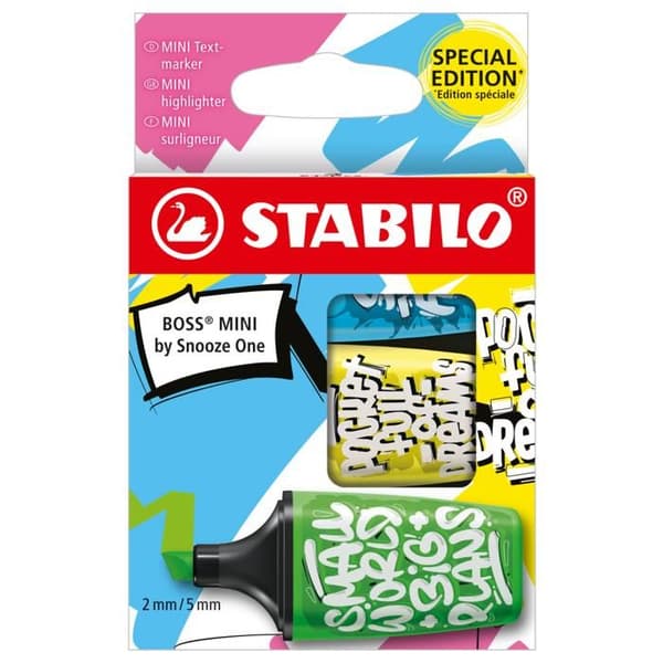 Mini höglighter Boss Sweet friends x3 - STABILO
