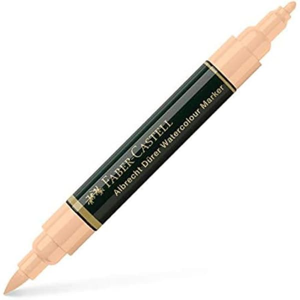 Akvarellmarkörer - FABER-CASTELL - 160432 - Pack om 4 - Ljus hudfärg - Mjuk penselpunt