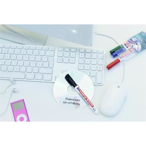 Marker - edding - 8400 - Pack av 10 - Fin spets - Permanent - Svart