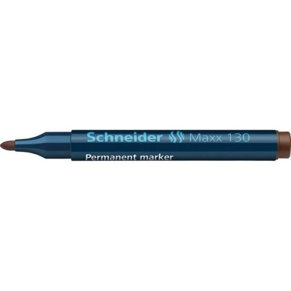 Permanent marker Maxx 130 Pte Ogive 1-3 mm brun - SCHNEIDER - Oföränderlig - Opaque