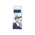 Miniatyrbild 1 av 3: Faber-Castell 167124 - Pitt Artist Pen, kartong med 6, svart mangaka
