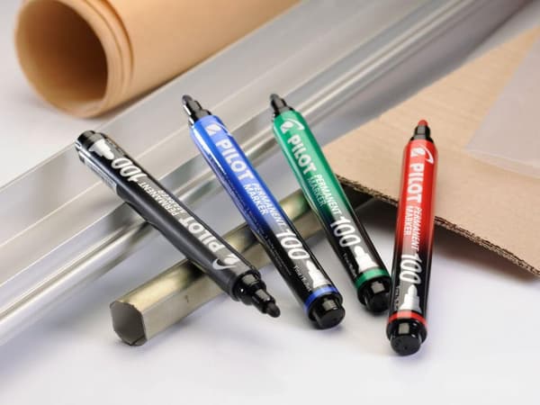 Pilot märkpenna rund SCA 100 1mm röd 20st