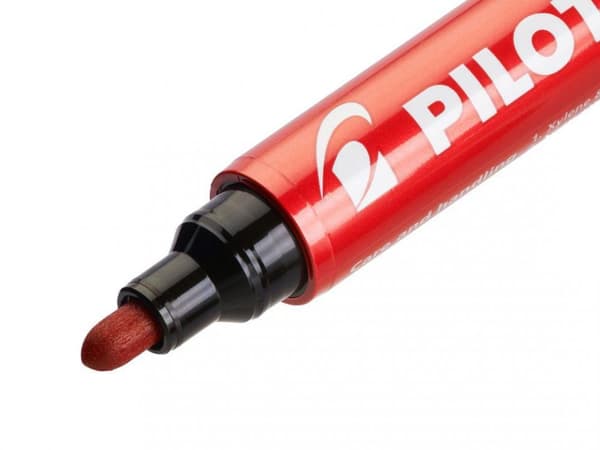Pilot märkpenna rund SCA 100 1mm röd 20st