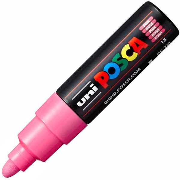 Markör - POSCA - PC7M RE - Konisk spets - Stor - Rosa