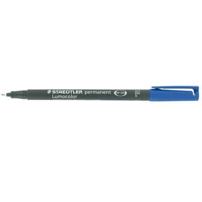 Lumocolor permanent markör 0,6 blå - STAEDTLER - Outplånlig - Fin