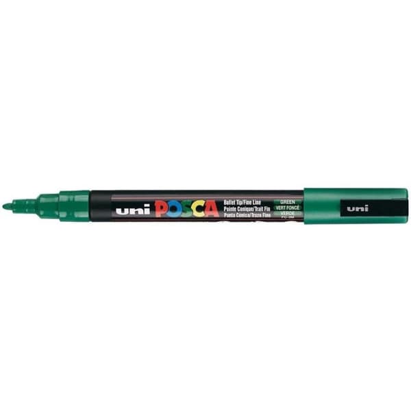 POSCA Marker Fine Conical Tip Mörkgrön - Vattenbaserad färg