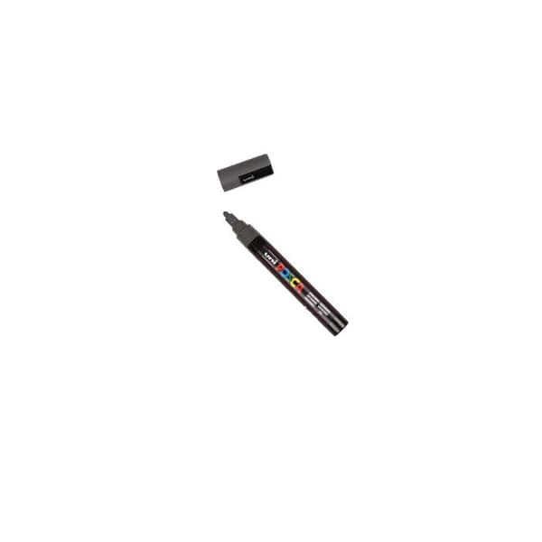 Posca Marker Deep Grey PC5M Medium Bullet Tip