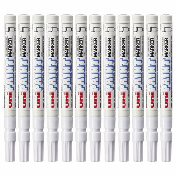 Sprittusch Uni-Ball Paint PX-21L Hvid 12 enheder