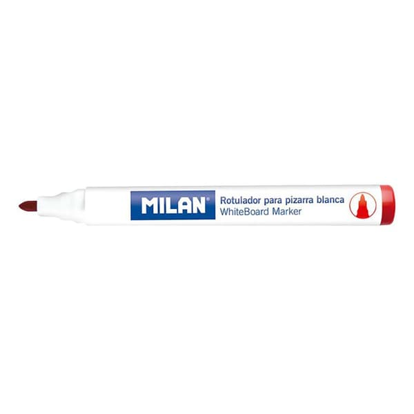 Markør Milan Whiteboard 12 enheder Rød PVC