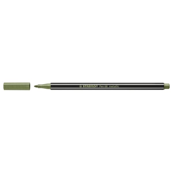 Markør Stabilo Pen 68 metallic Leaf Grøn (10 Dele)
