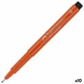 Miniatyrbillede 1 af 2: Markør Faber-Castell Pitt Artist Fineliner M Mørk orange (10 enheder)