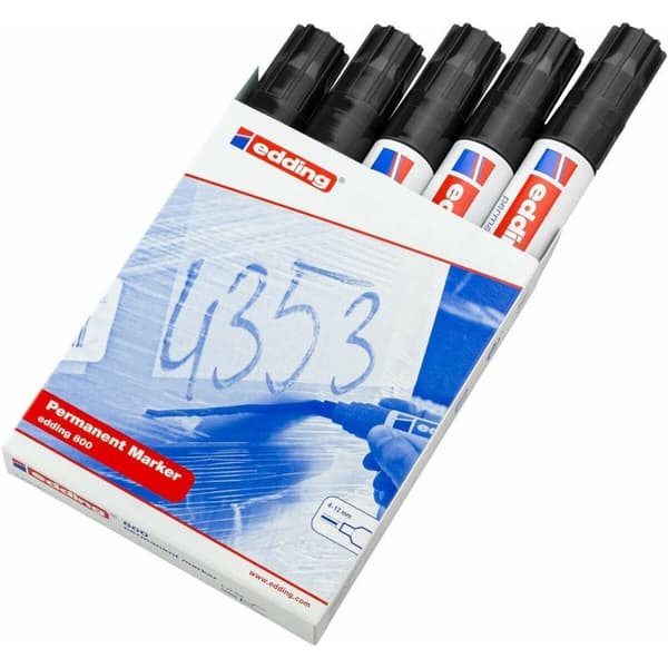 Sprittusch Edding 800 Sort (5 enheder)