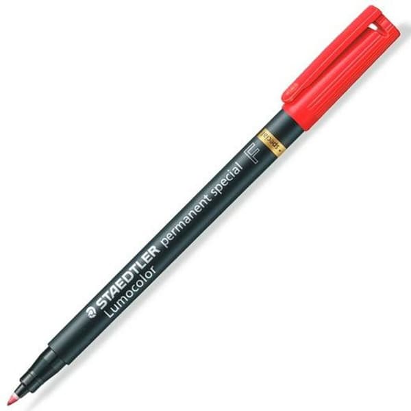 Sprittusch Staedtler Lumocolor Rød 10 enheder